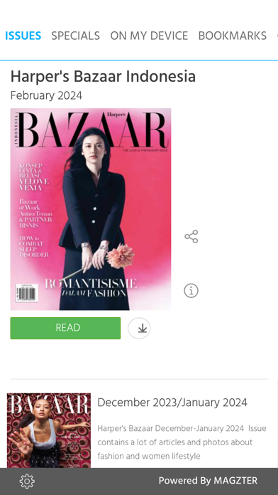 Harper's Bazaar Indonesia Mag Screenshot