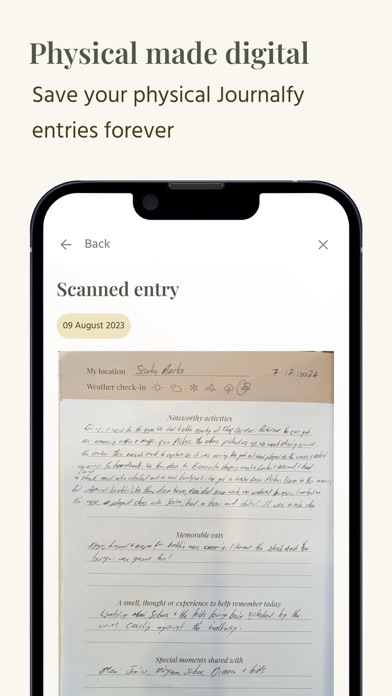 Journalfy Travel Journal Screenshot