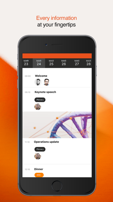 GSK events Screenshot