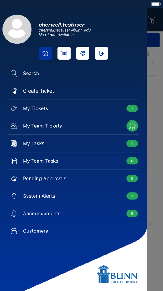 #3. Blinn College IT Service Desk (iOS) Podle: Sigma Go Solutions Inc
