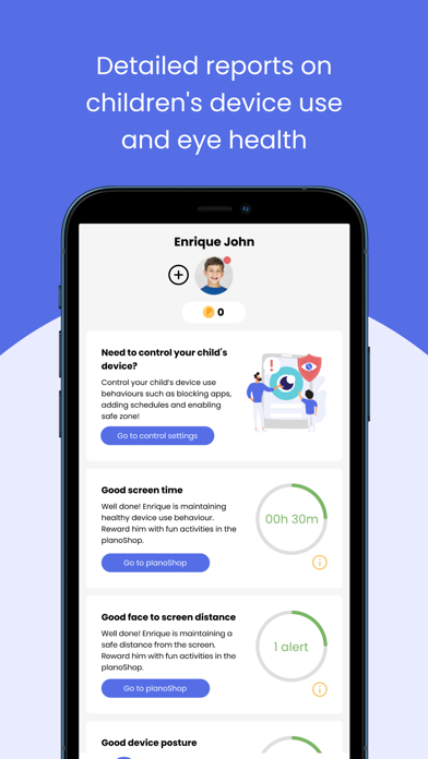 Parental Control App - Plano Screenshot