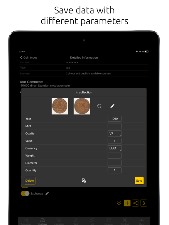 Maktun: Coin, Note Collection iPad screenshot 6 - Reference app