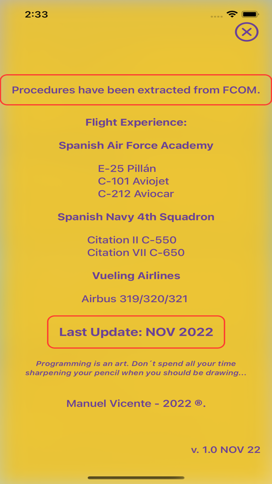 #5. A320 MemoryItems (iOS) 由: Manuel Vicente Martin