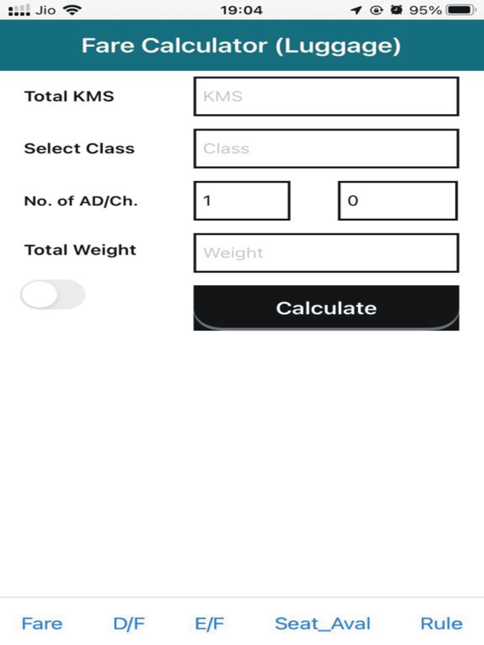 Train Fare Calculator