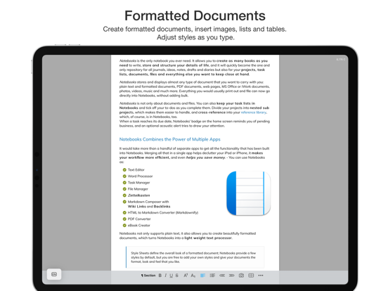Notebooks – Write and Organize iPad app afbeelding 2