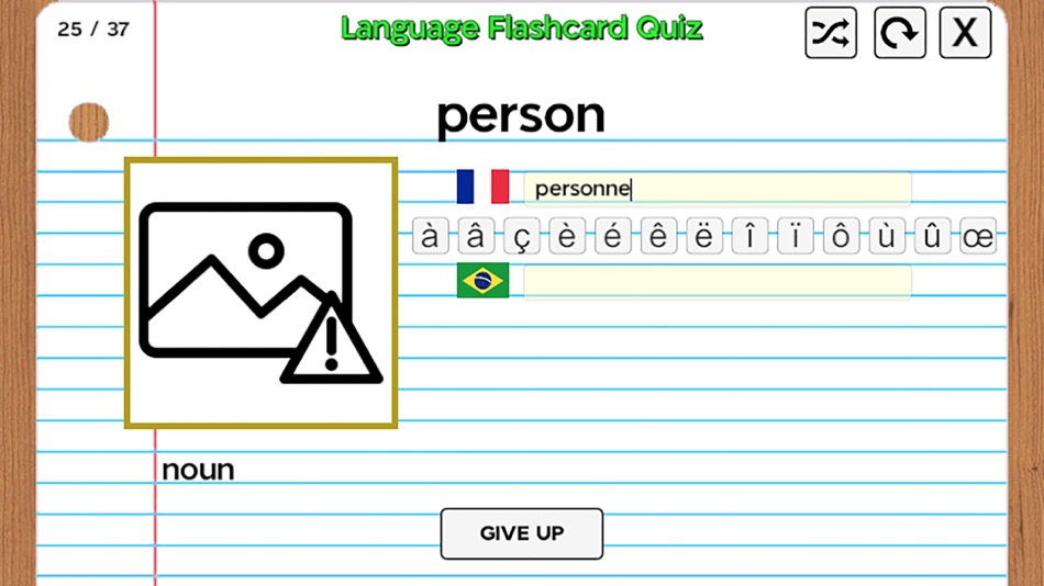 #5. Language Flashcard Quiz (iOS) Podle: Danny Demure