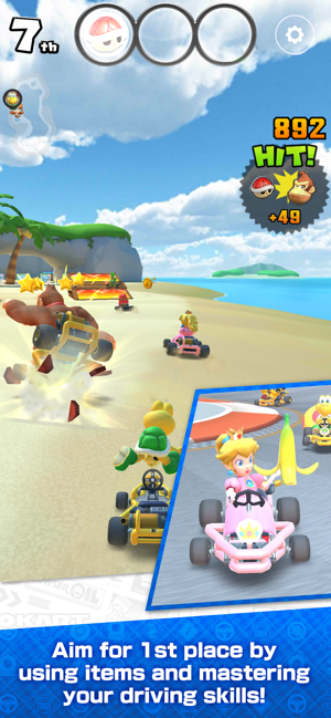 ภาพหน้าจอของ Mario Kart Tour