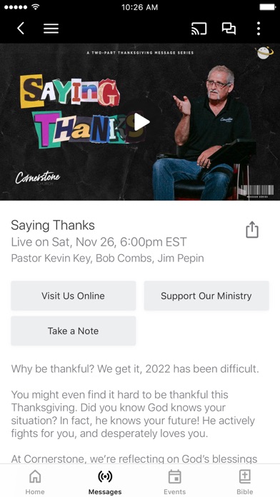 Screenshot 3 of Cornerstone Church Deltona App