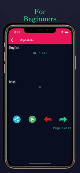 Game screenshot Irish Learning - Beginners apk