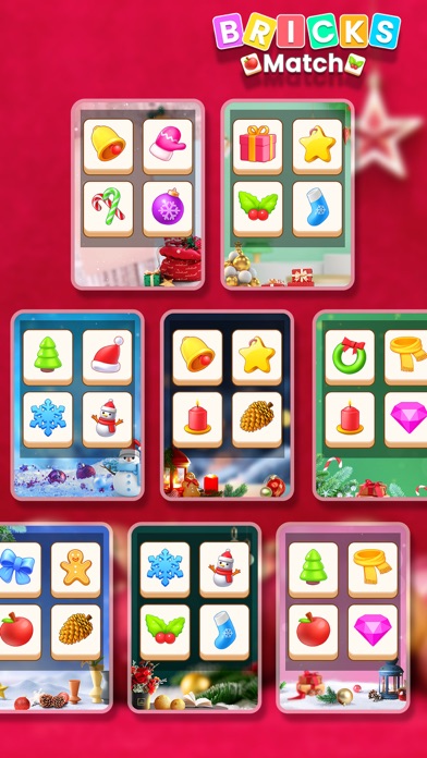 Bricks Match - Christmas game Screenshot