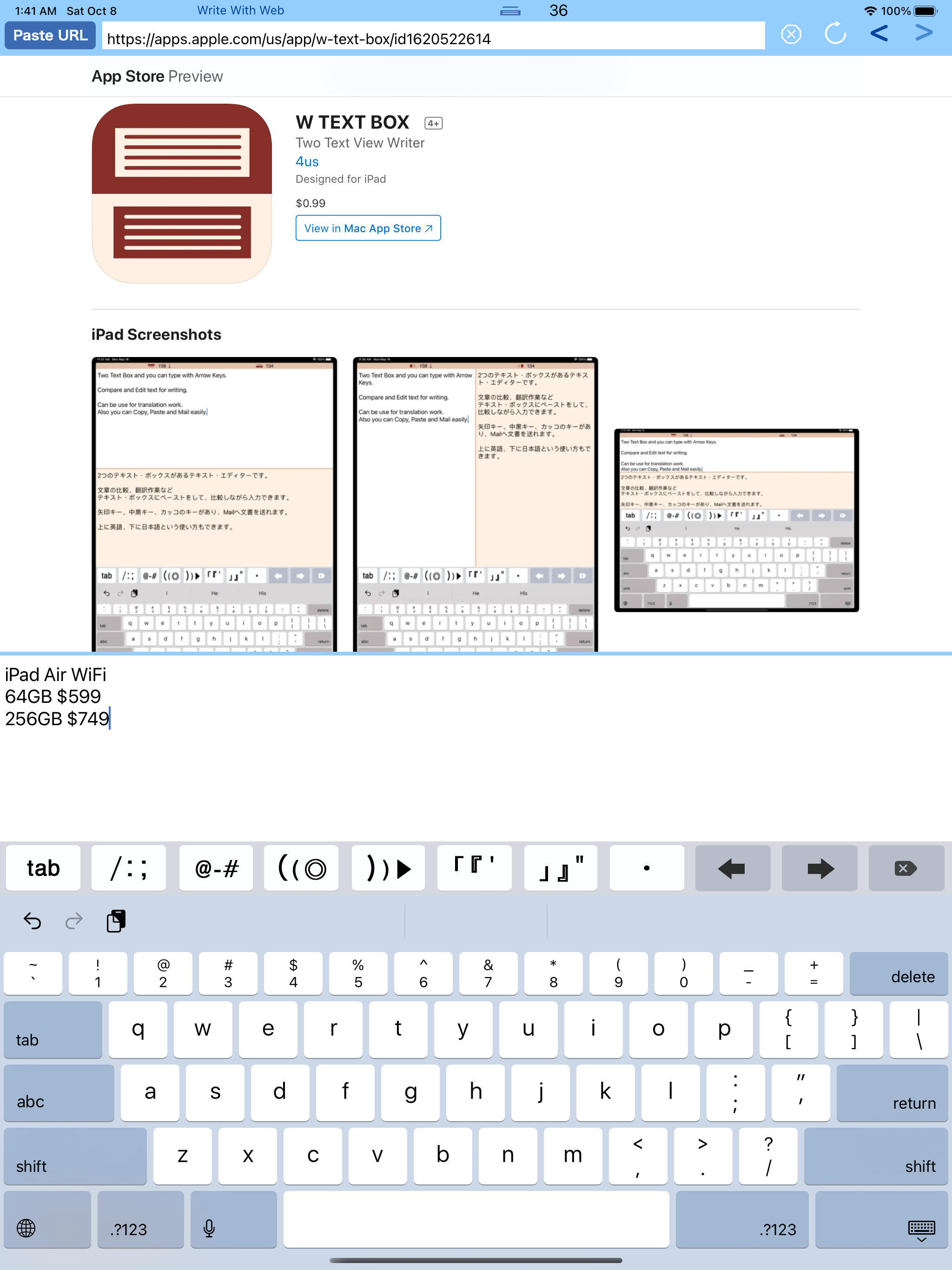 Write with Web