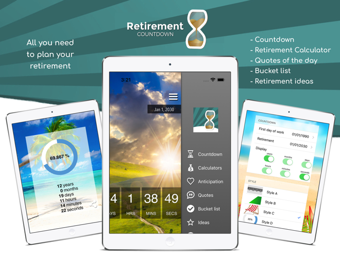 Retirement Countdown App