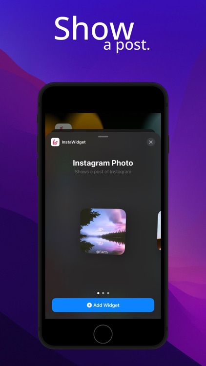 InstaWidget - See Post Anytime