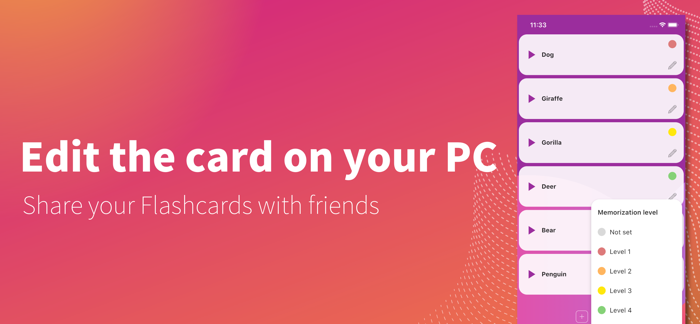 Flashcards maker - Easy to use