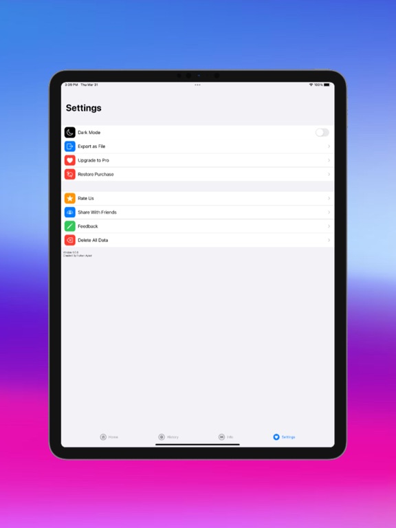 My Blood Pressure Tracker iPad screenshot 5 - Medical app