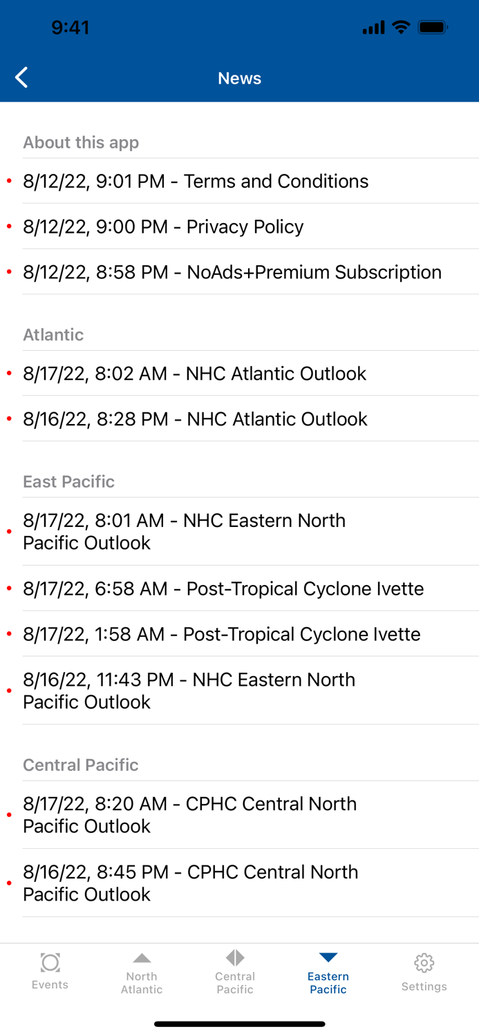 NOAA Center Hurricane