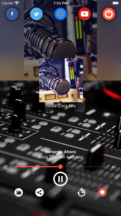 Radio Zona Mix Screenshot