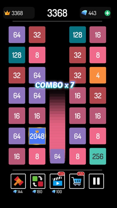 Merge number: Math game puzzle Screenshot