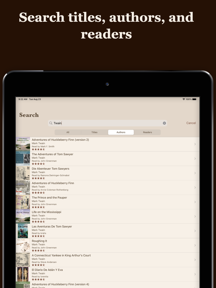 LibriVox Audio Books Pro