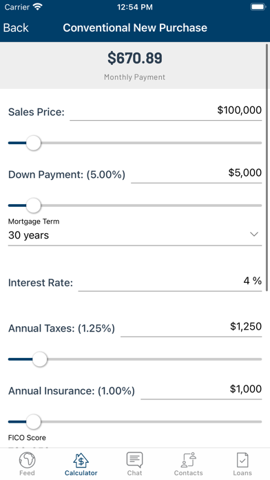 Emm Loans Mortgage Application Screenshot