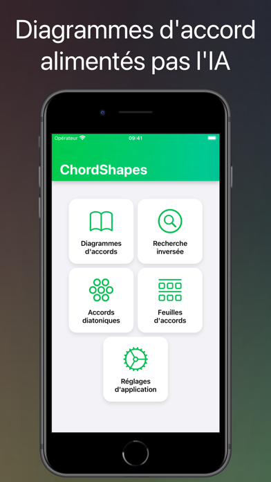 Screenshot #1 pour ChordShapes : Accords guitare