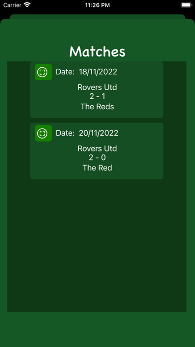Grassroots Football Scorer Screenshot