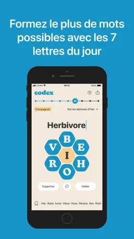 Game screenshot Codex - Le jeu de lettres mod apk