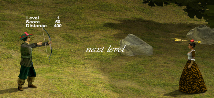 Hit the apple save princess