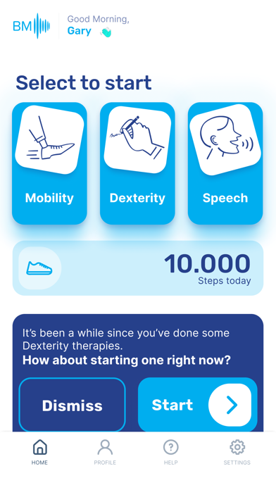 Beats Medical Parkinson’s App Screenshot