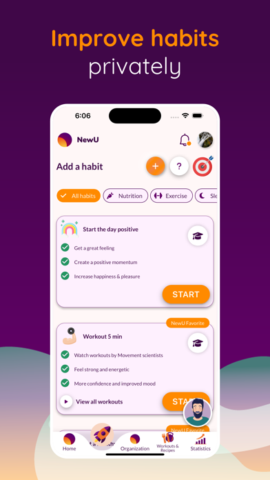 NewU - Healthy Habits Screenshot