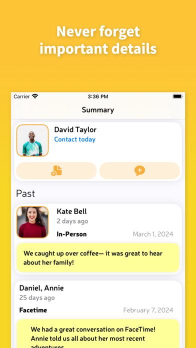 Linc - Friendship Tracker Screenshot