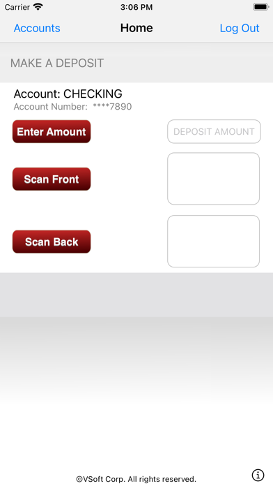 ALCO Deposit Screenshot