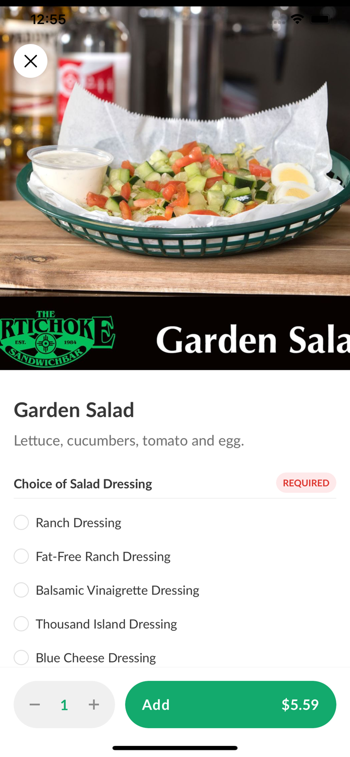 Artichoke Sandwich Bar