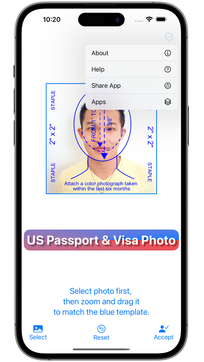 US Passport  Visa Photo