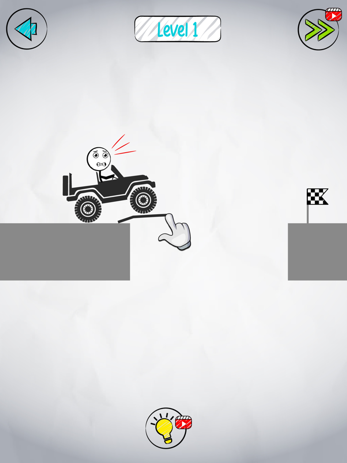Draw Bridge Stickman Car Game