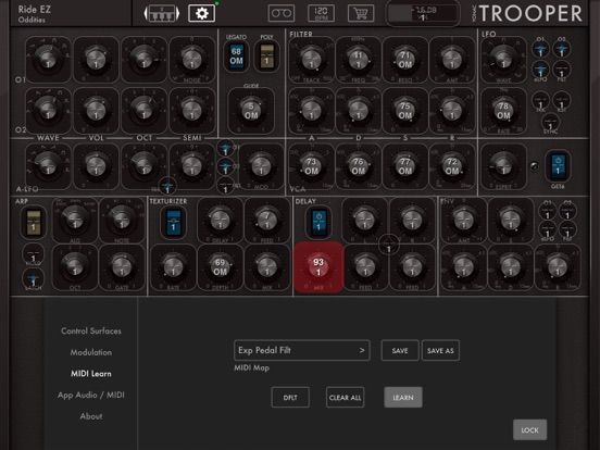 TROOPER Synthesizer iPad app afbeelding 6