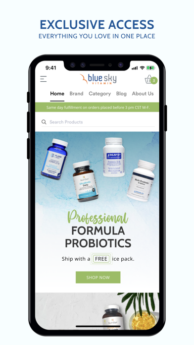 Blue Sky Vitamin Screenshot