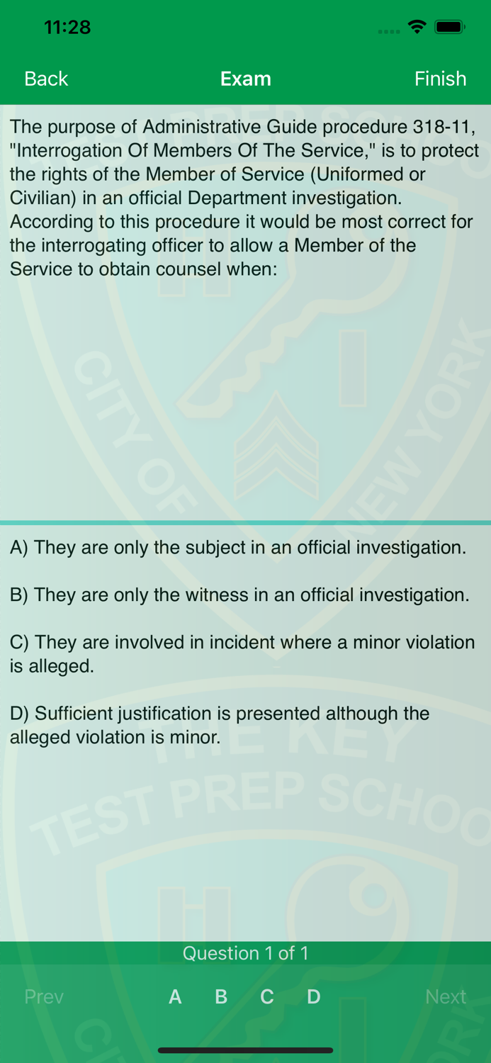 The Key Lieutenants Exam 2023