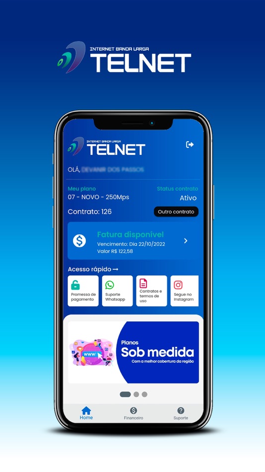 #1. Telnet Telecom - App Cliente (iOS) Podle: Froggerbrasil
