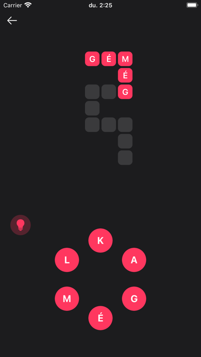 Szó kör Screenshot