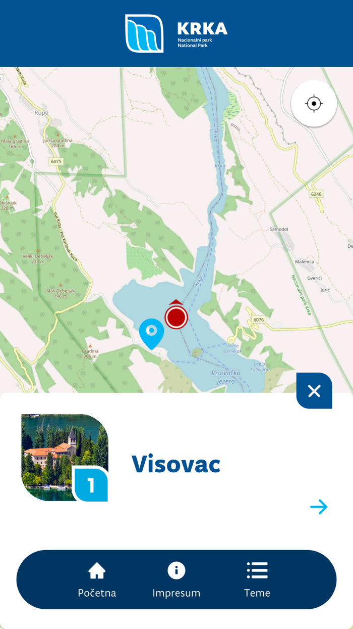 Audio guide for Krka NP