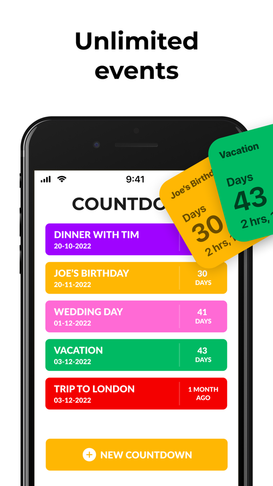 #2. Countdown Widget Lock Screen + (iOS) 由: DIGITLEY, MB