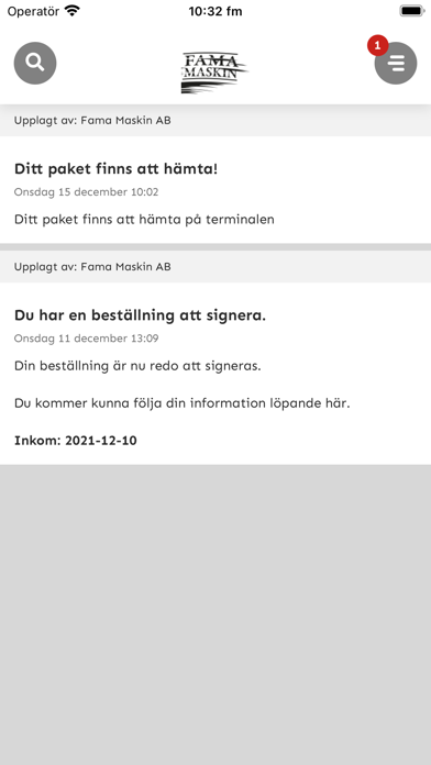 Fama Maskin Screenshot