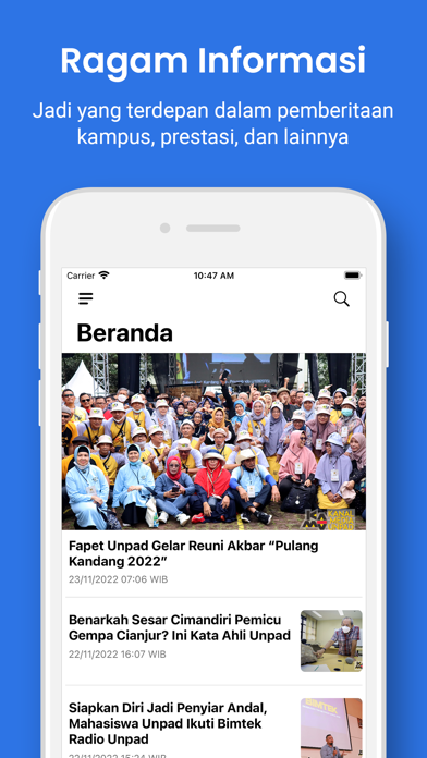 Kanal Media Unpad (KaMU) Screenshot