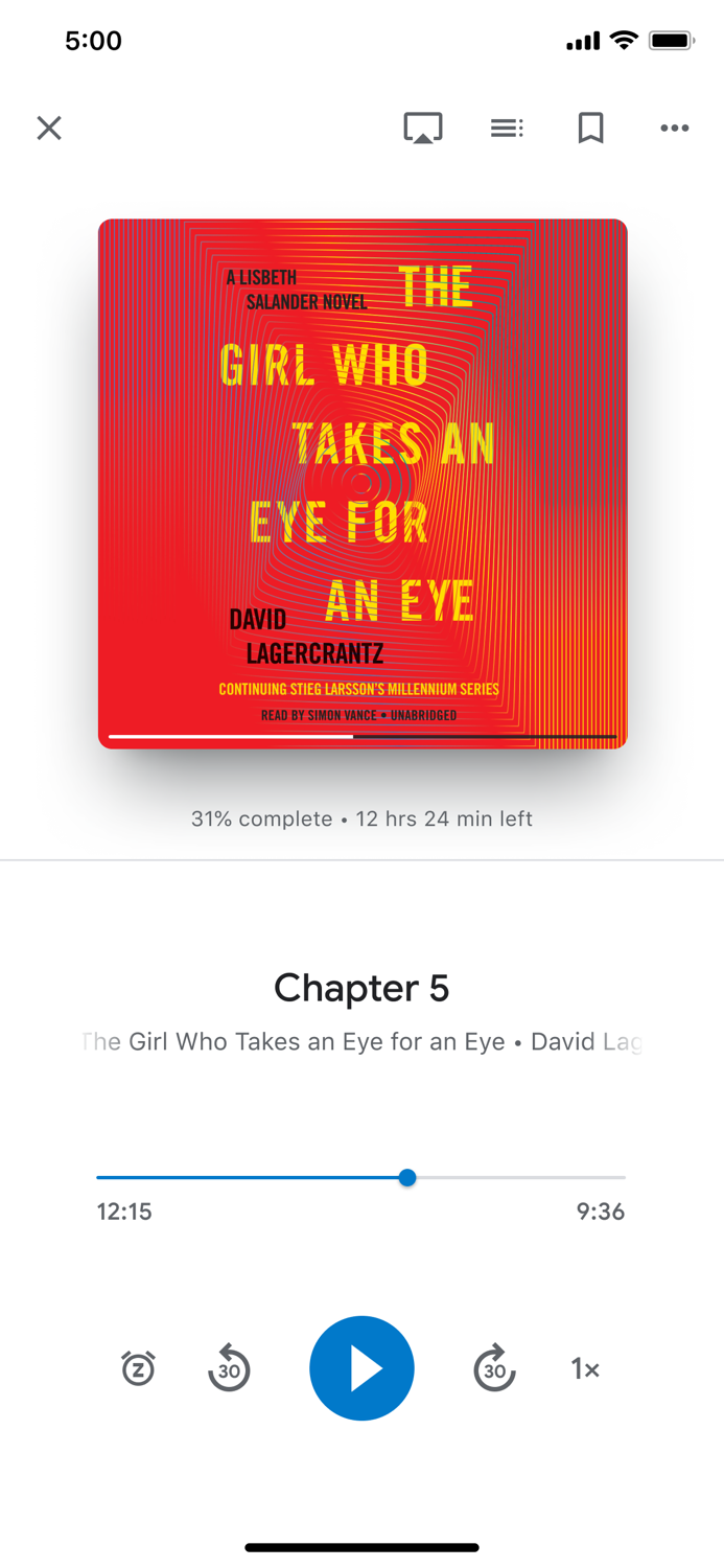 Google Play Books and Audiobooks