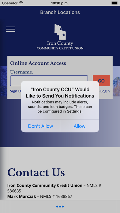 Iron County CCU Screenshot