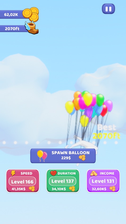 #3. Balloon Clicker (iOS) Podle: Dumbbell Games Yazilim Anonim Sirketi