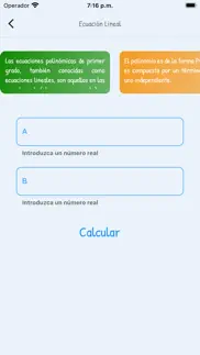 ecuaciones algebraicas iphone screenshot 2
