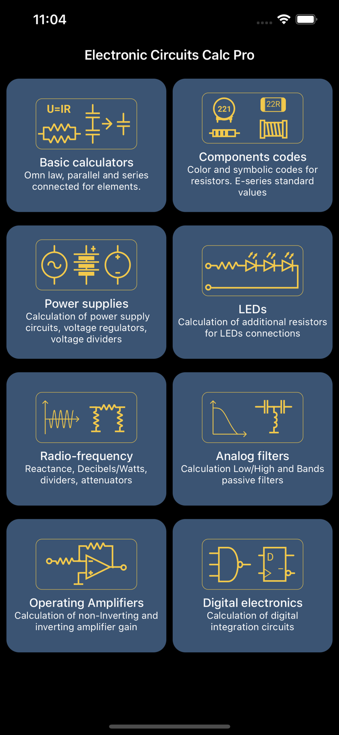 Electronic Circuits Calc Pro