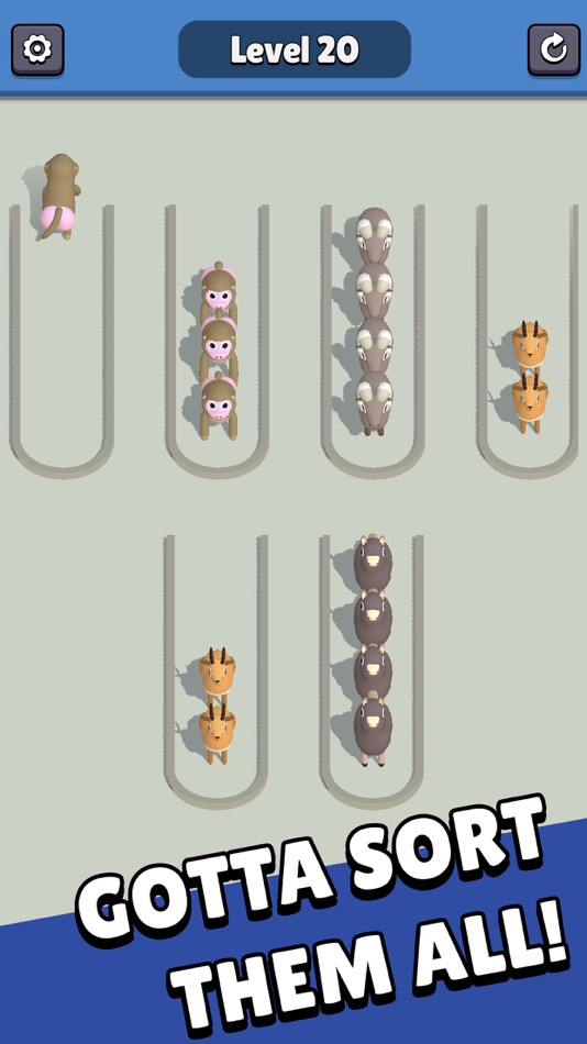 #4. Zoo Sort 3D (iOS) Podle: Can Le